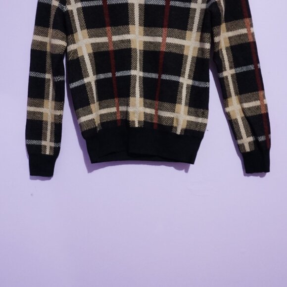 black pattern sweater / unknown - Picture 3 of 5